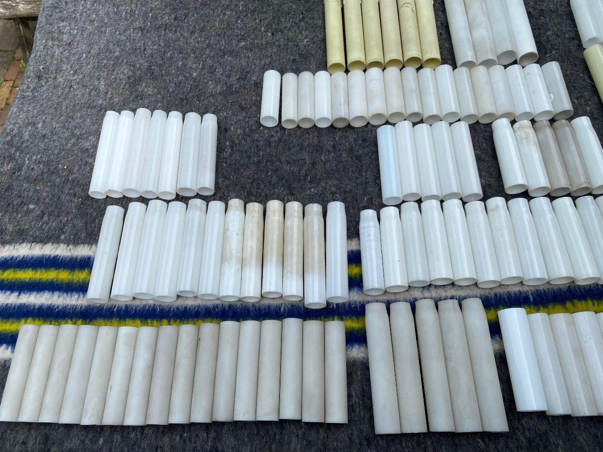 Set Of Antique Porcelain Candle Holders For Chandelier-photo-2