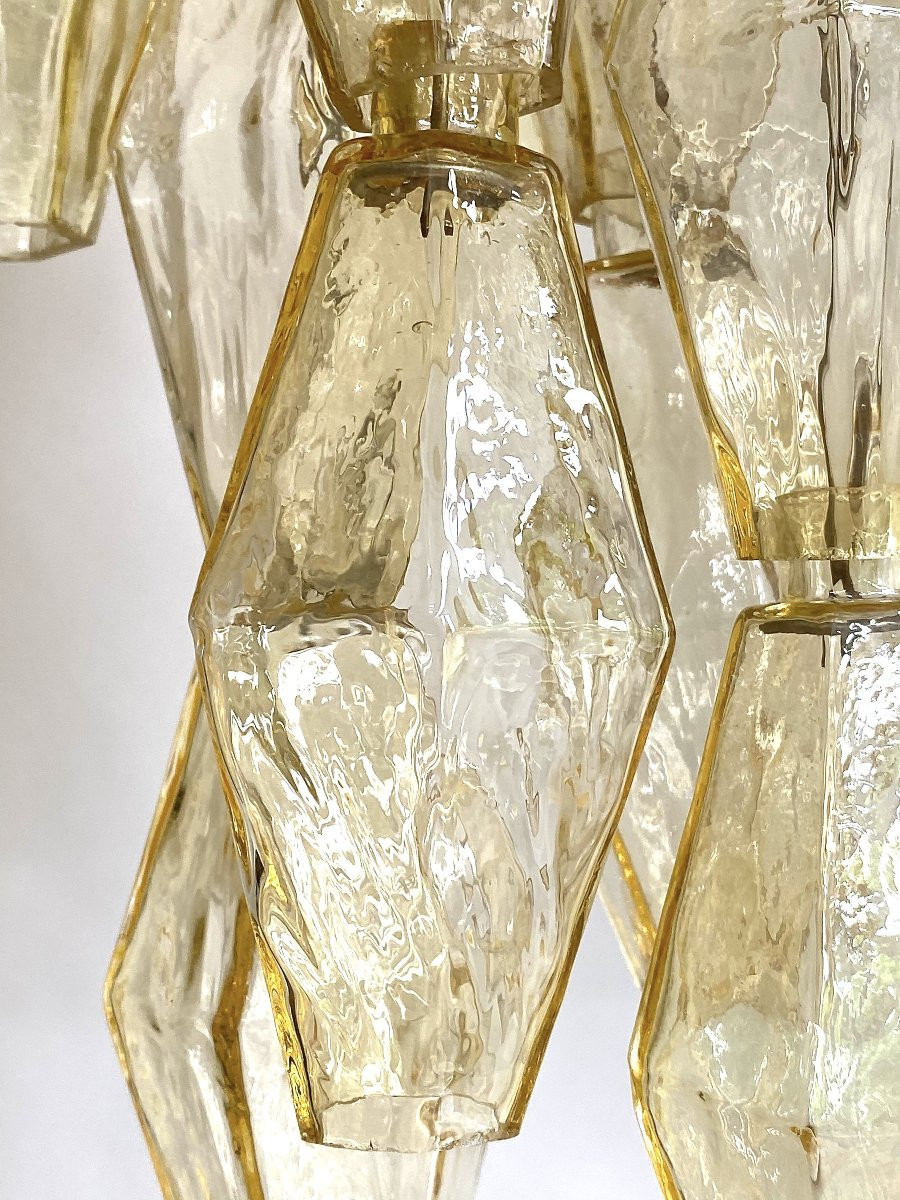  Mid-century Murano 'poliedri' Chandeliers, Created By Carlo Scarpa For Venini-photo-6