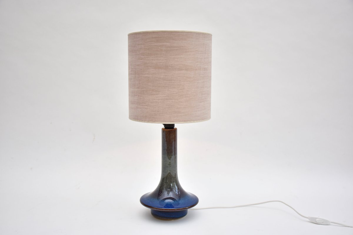 Paire de lampes de table danoises en céramique du milieu du siècle par Soholm-photo-1