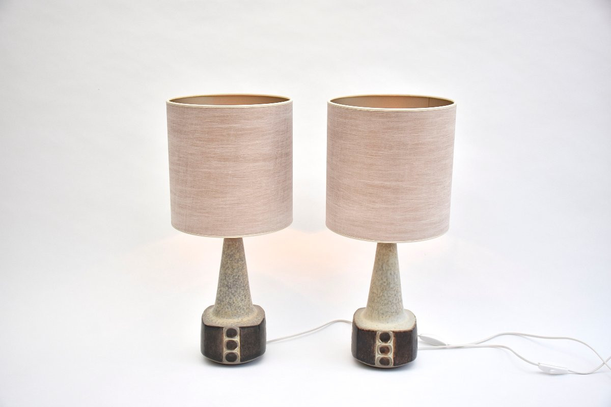  A Pair Of Mid-century Scandinavian Table Lamps By Marianne Starck-photo-3