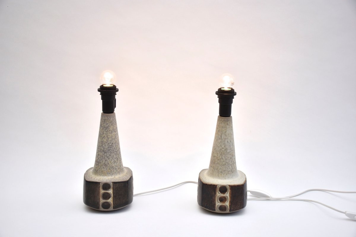  A Pair Of Mid-century Scandinavian Table Lamps By Marianne Starck-photo-7