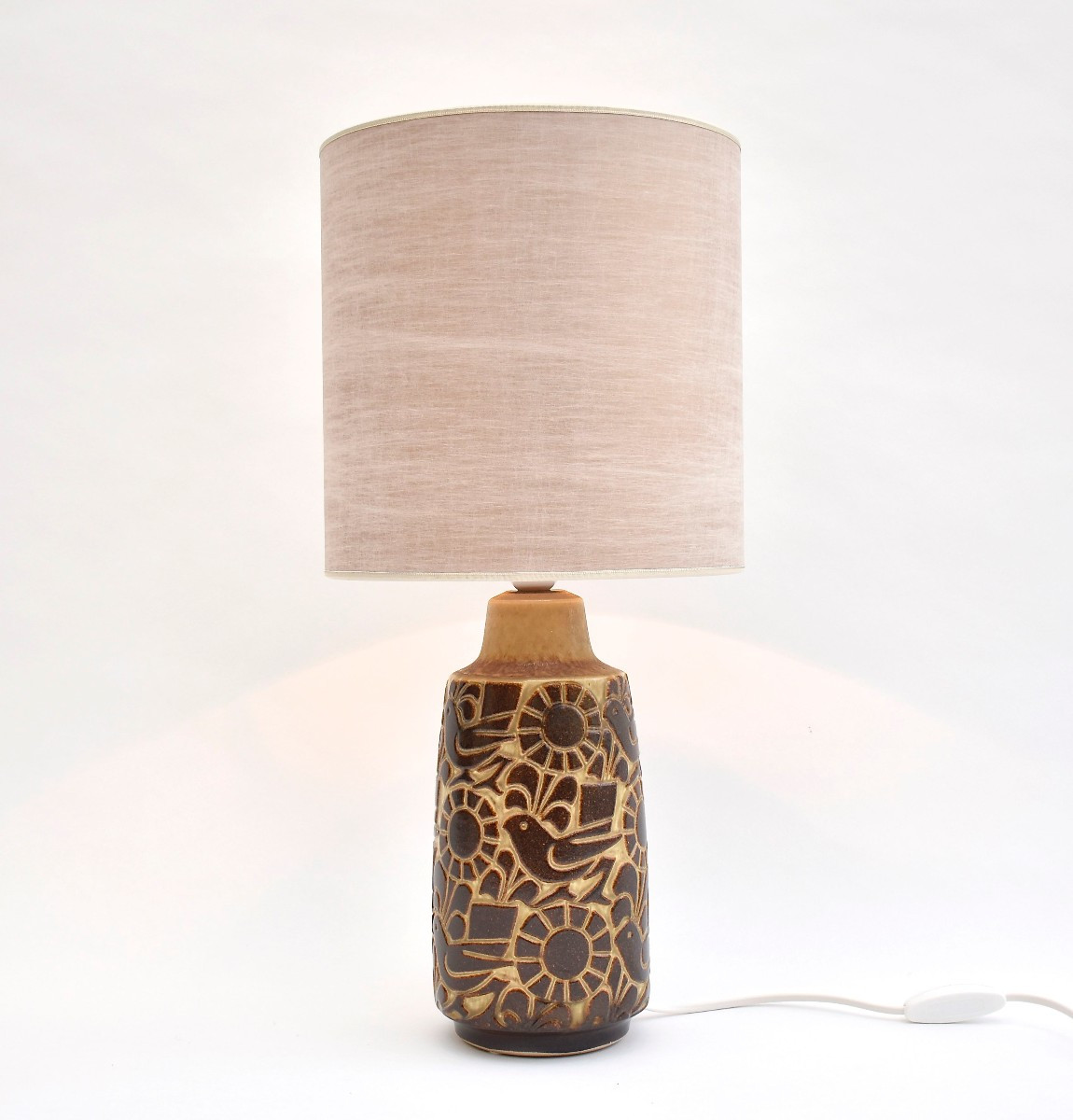 Mid-century Danish Ceramic Table Lamp, Signed Michael Andersen & Son