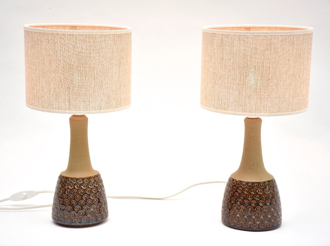 Une paire de lampes de table en céramique par Einar Johansen, Soholm, années 1950/1960