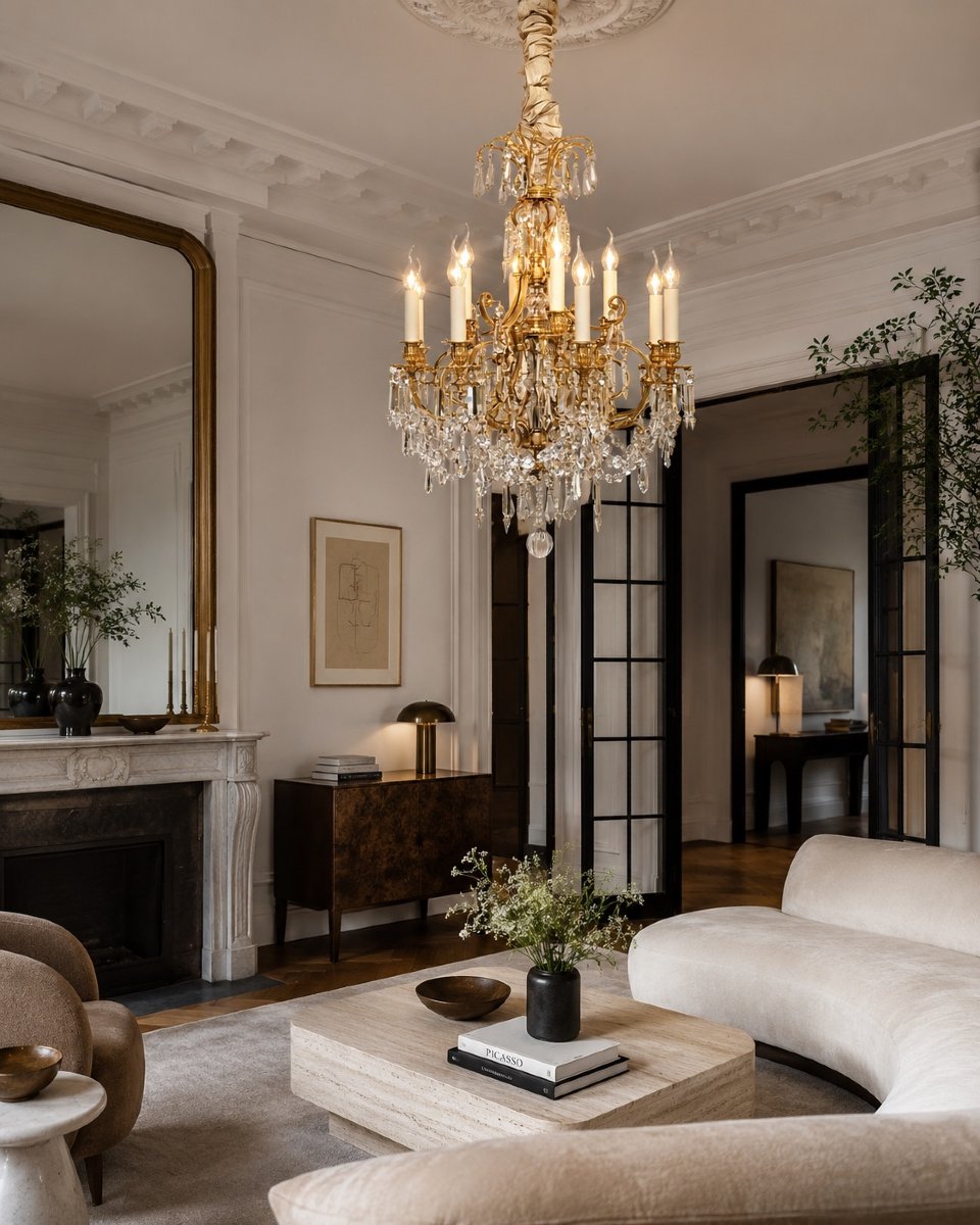 A Late 19th-century Chandelier Made Of Gilded Bronze And Baccarat Crystal, Signed Aillard Paris-photo-7