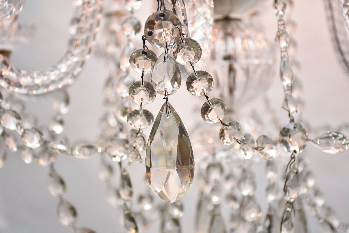 Lustre en cristal de Bohême, vers 1930-photo-3