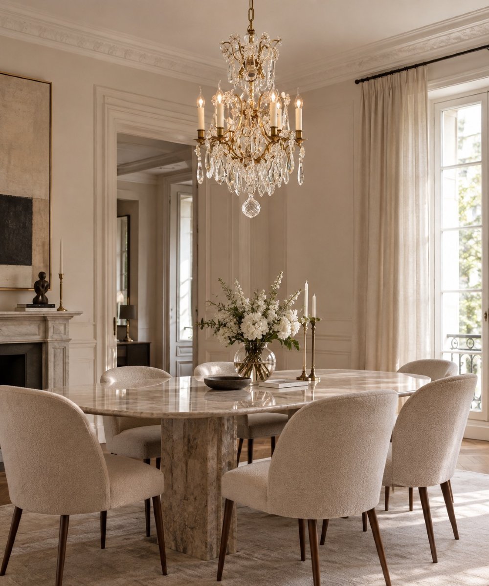 Lustre doré en cristal de style rococo -photo-7