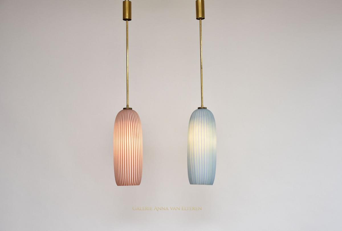 Paire De Lustres Murano par Vistosi