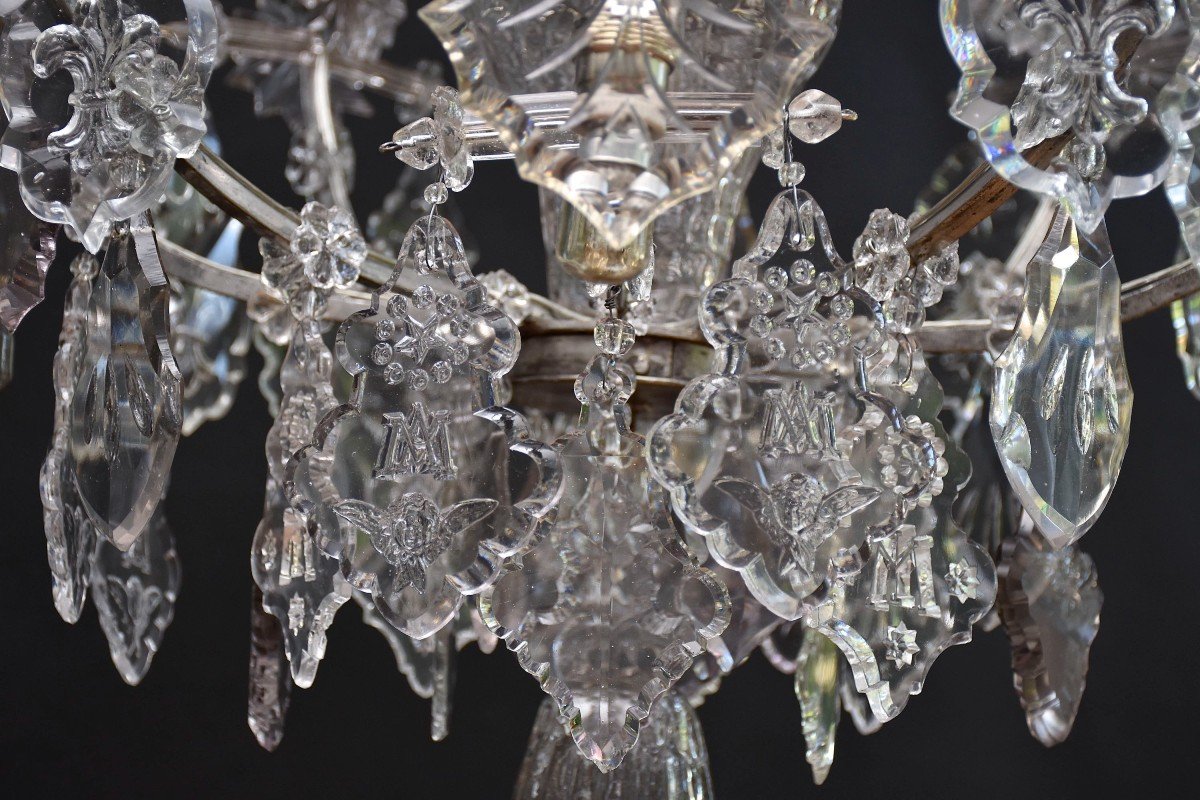 18th C. Crystal Chandelier In The Style Of Karl Vi-photo-4