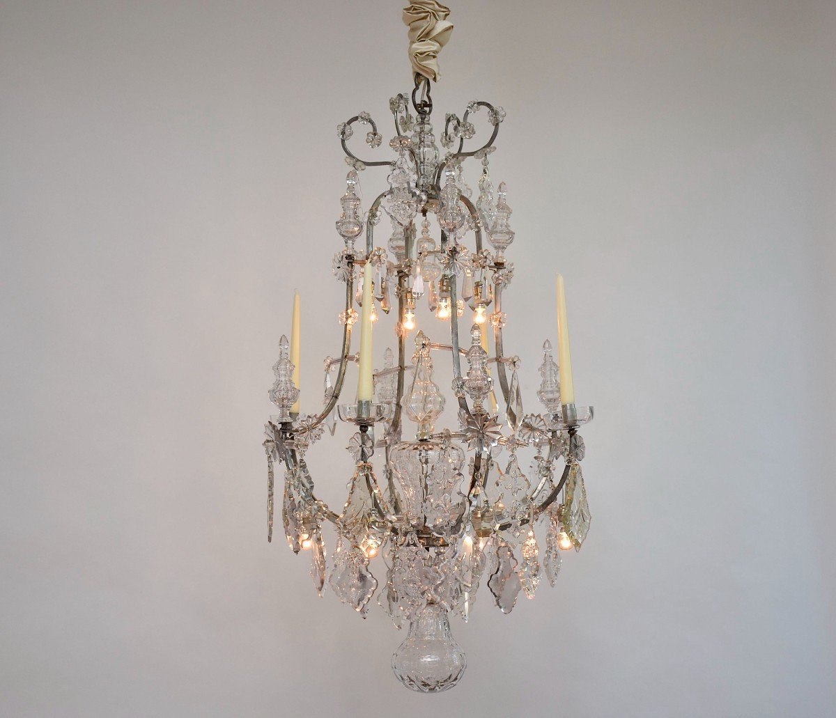 18th C. Crystal Chandelier In The Style Of Karl Vi-photo-3