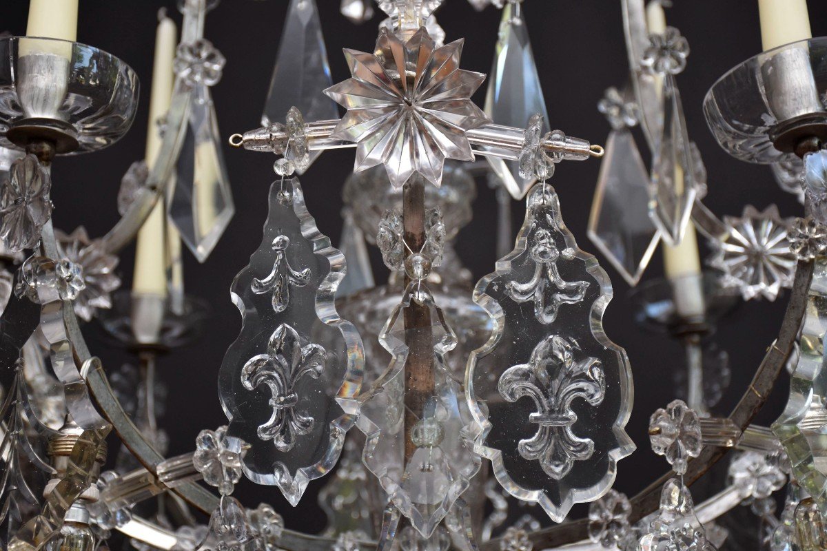 18th C. Crystal Chandelier In The Style Of Karl Vi-photo-5
