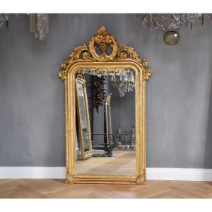 19th Century Gold Leaf Mirror Louis-philippe