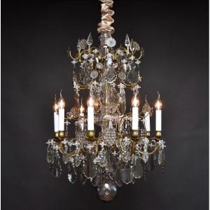 Lustre En Cristal Rococo Style