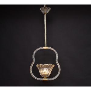 Lustre En Verre De Murano De Barovier & Toso