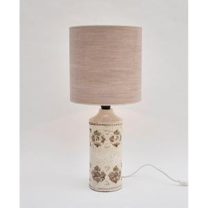 Lampe de table blanche en céramique italienne du milieu du siècle, signée Bitossi, 1960