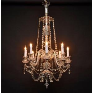 Bohemian Crystal Chandelier, Circa 1930