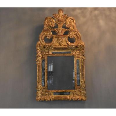 A Beautiful 18th C. French Gilded Mirror Louis XIV 
