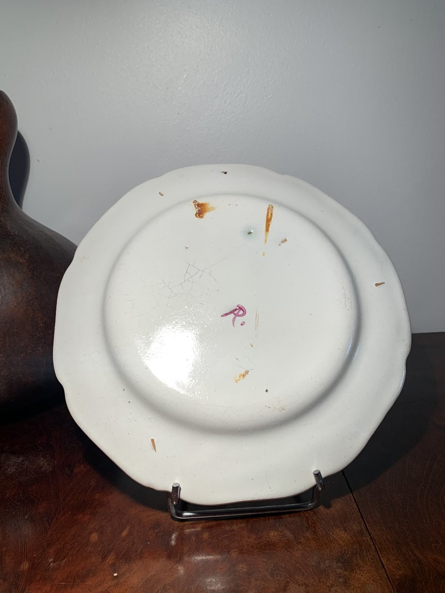 19th Century Aprey Faience Plate-photo-2