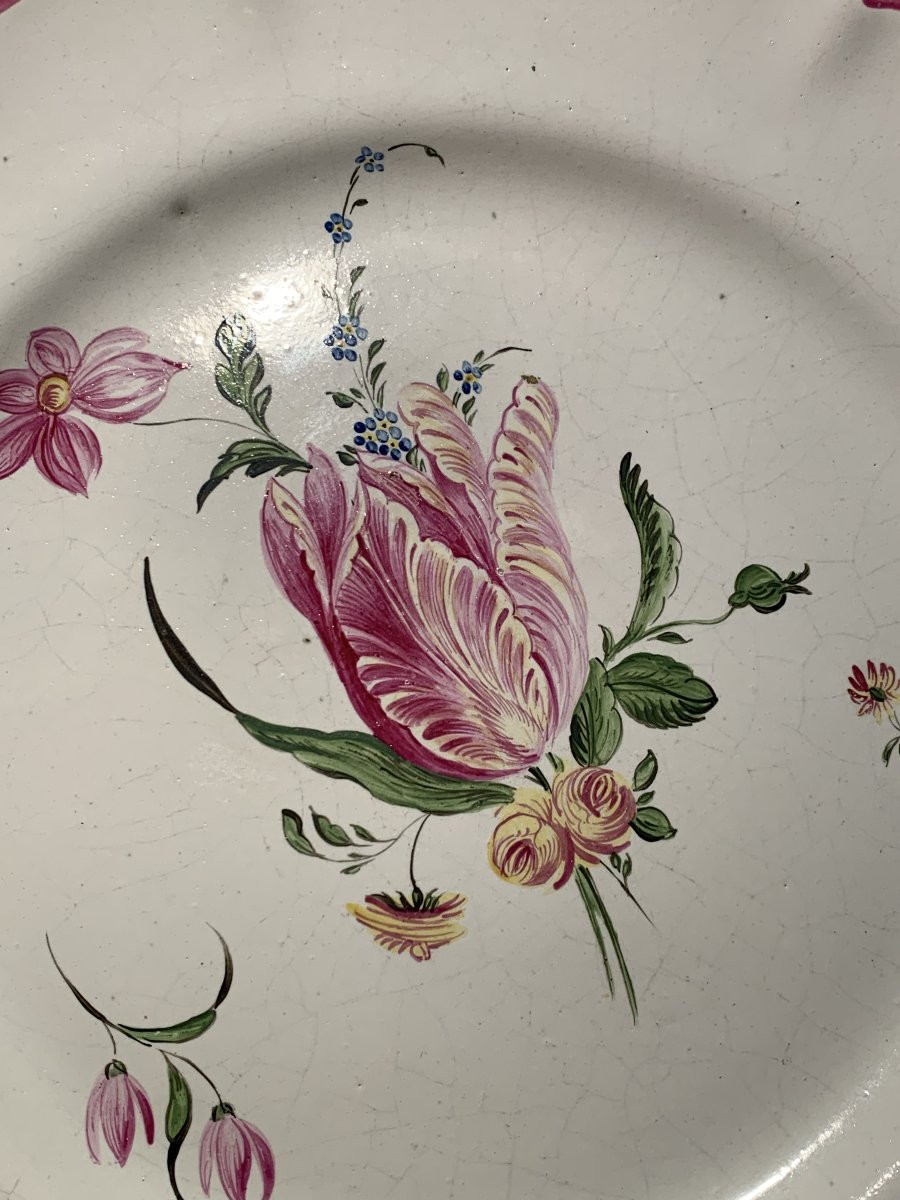 19th Century Aprey Faience Plate-photo-4