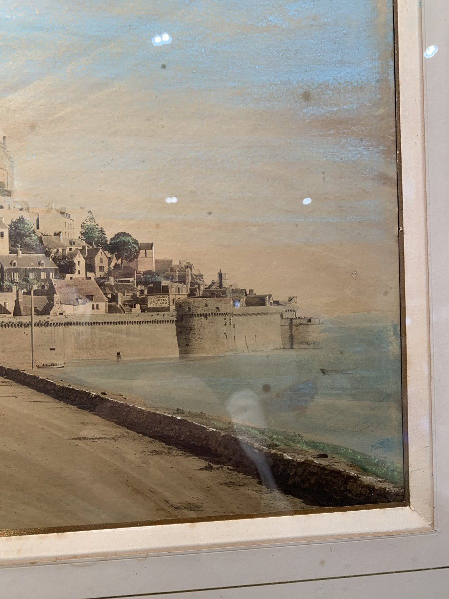Old Photograph Of Mont Saint-michel -photo-2