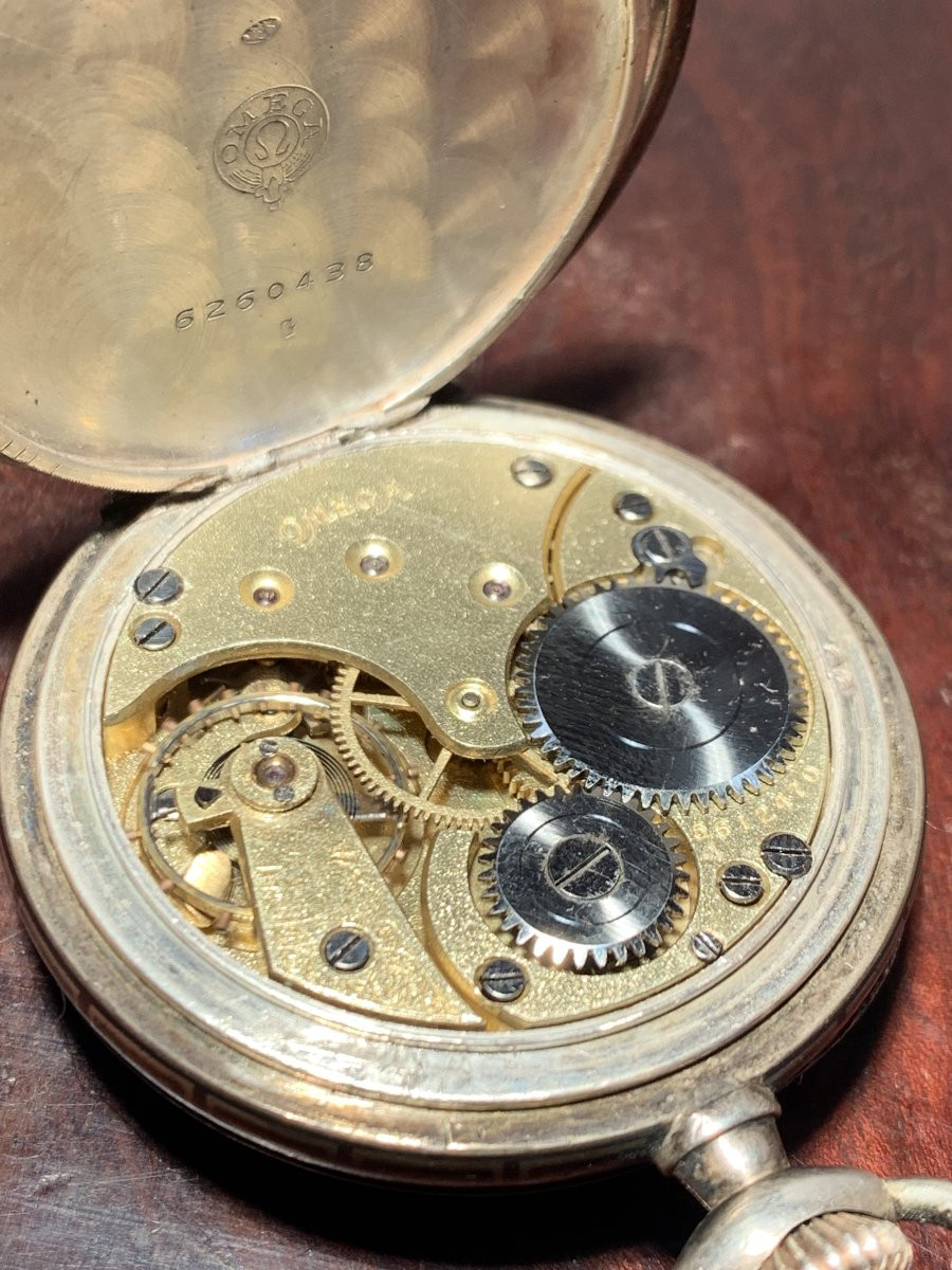 Omega Silver Pocket Watch -photo-1
