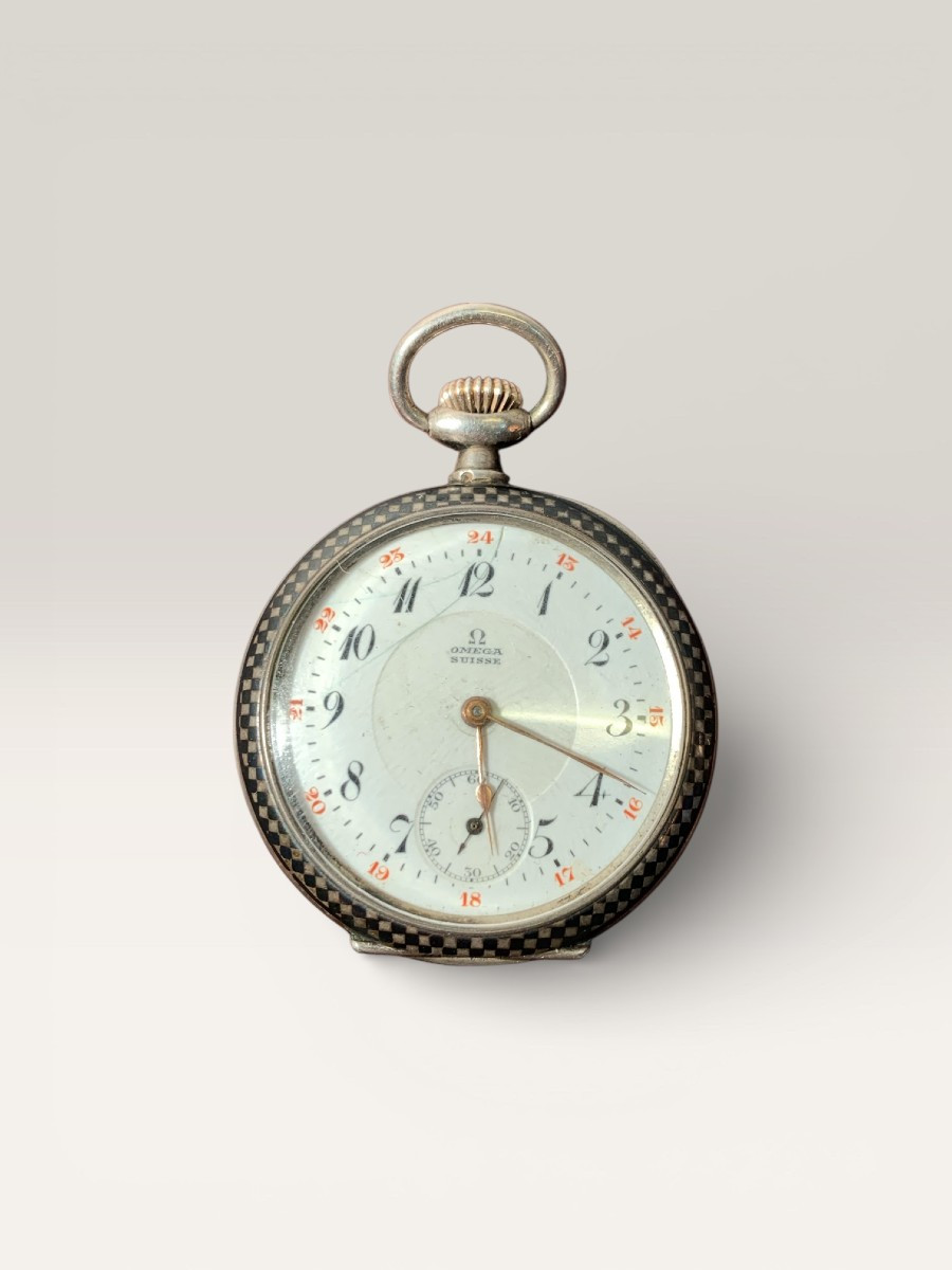 Omega Silver Pocket Watch 