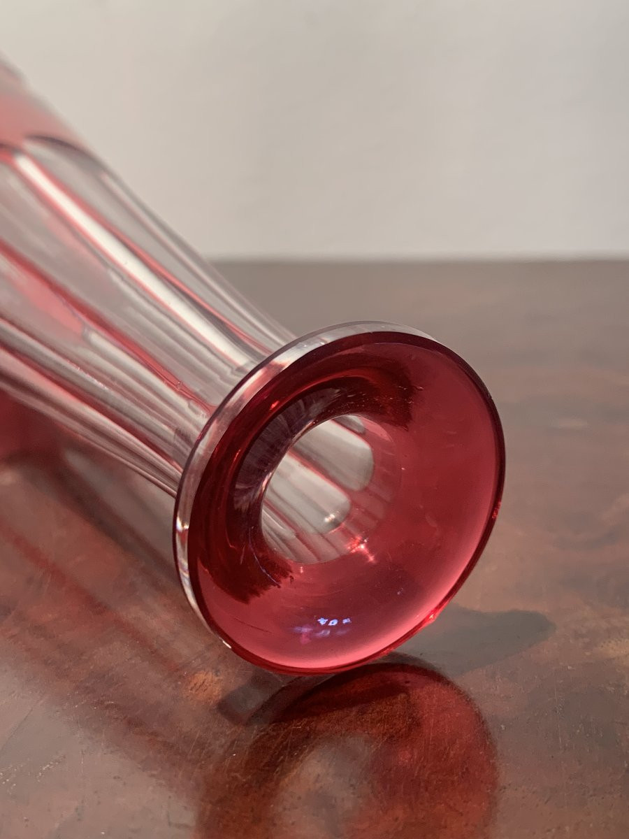 Saint Louis Red Crystal Decanter -photo-5