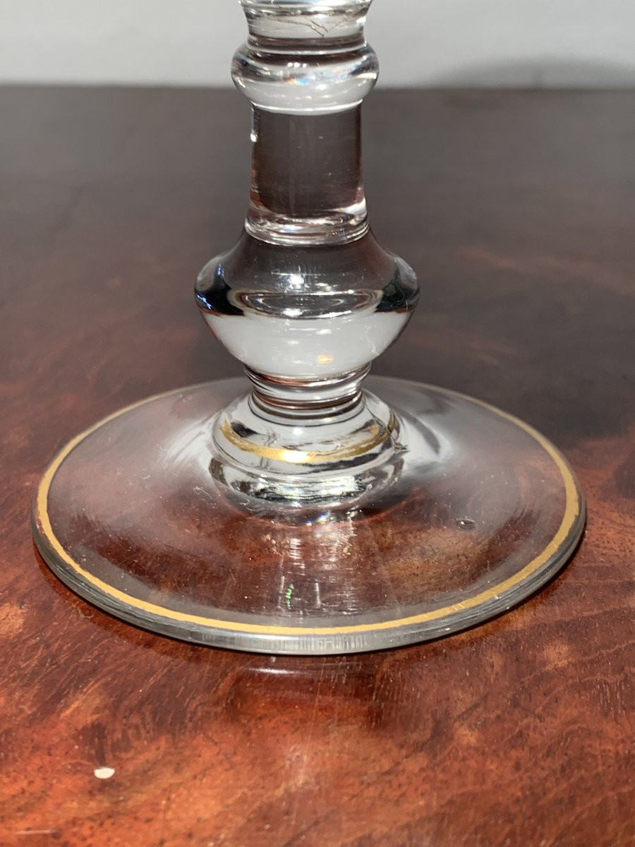 Verre Emaillé Oiseau Rose XIX-photo-4