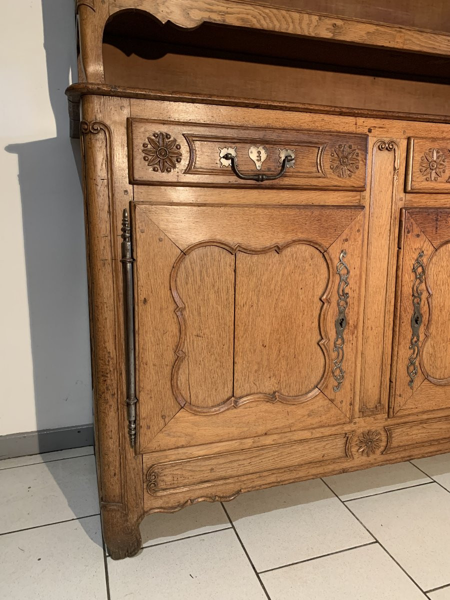 Buffet Vaisselier Chêne Lorrain XVIII-photo-4