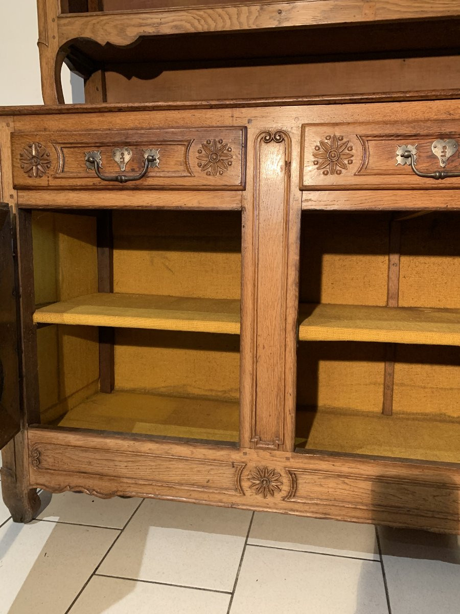 Buffet Vaisselier Chêne Lorrain XVIII-photo-5
