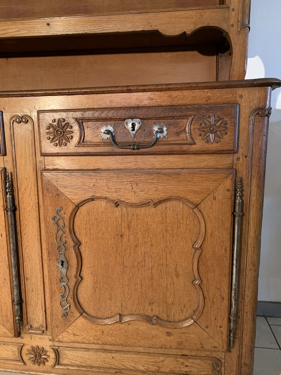 Buffet Vaisselier Chêne Lorrain XVIII-photo-7