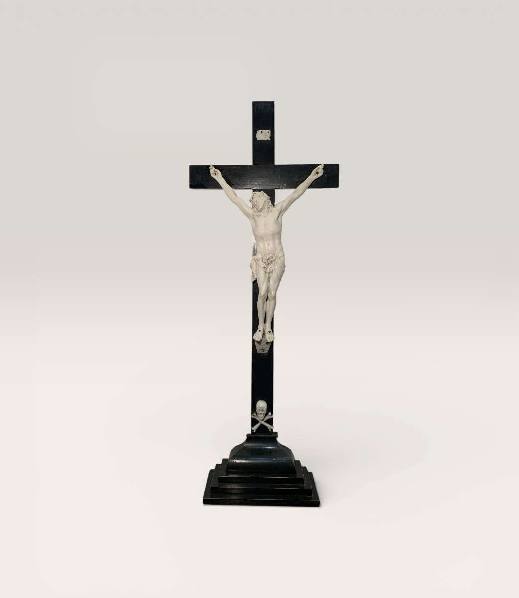 Grand Crucifix Biscuit XIX Napoléon III
