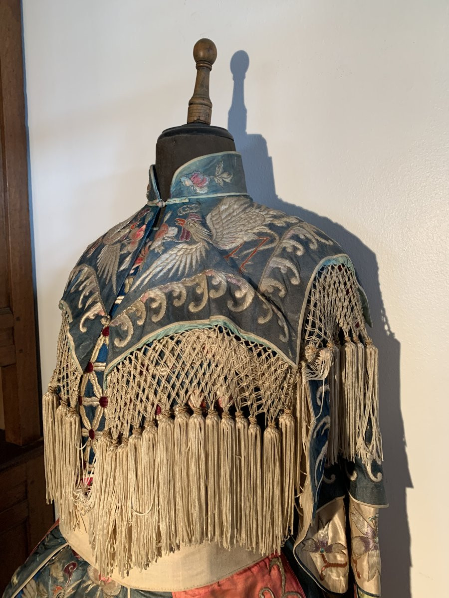 Robe Costume Th&eacute;&acirc;tre Op&eacute;ra Soie Brod&eacute; Chine -photo-4