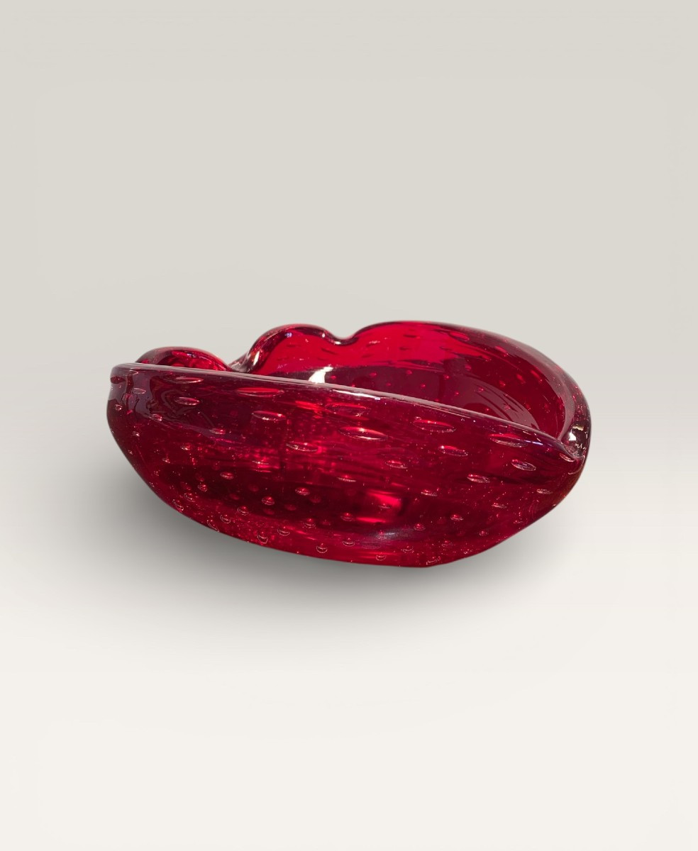 Strawberry Murano Glass Trinket Tray 