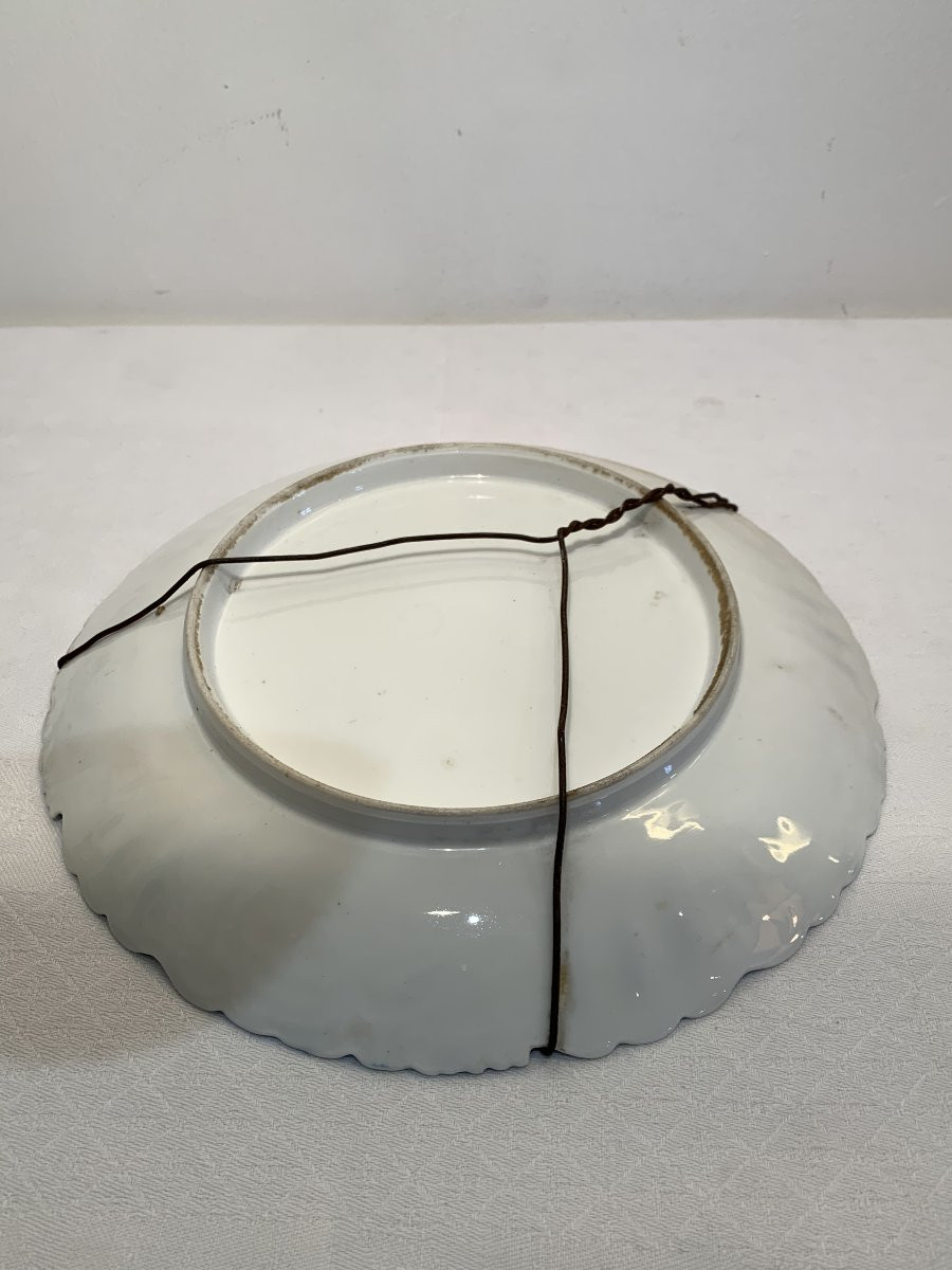 Assiette Coq Porcelaine Fine vers 1900-photo-3