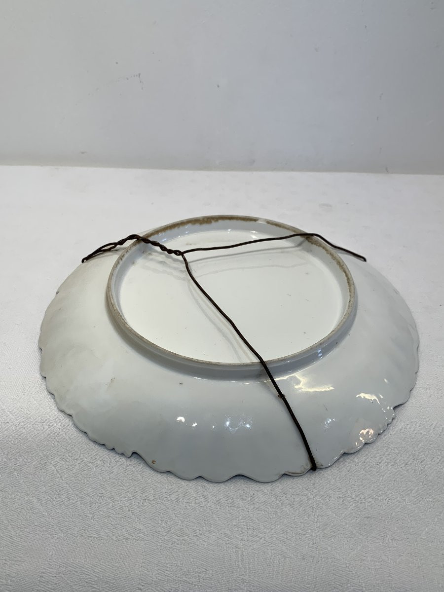 Assiette Coq Porcelaine Fine vers 1900-photo-4