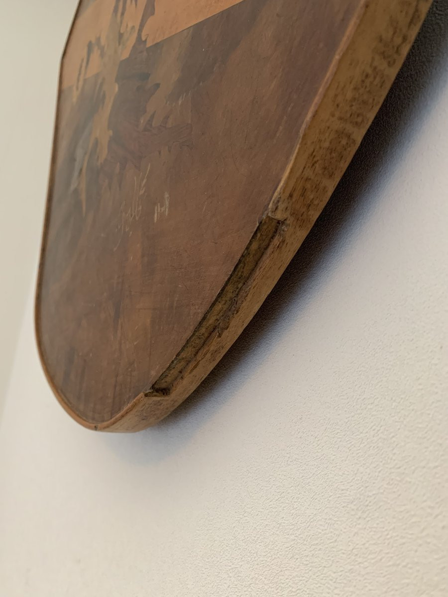 Emile Gallé Tray Table Lorraine Cross Design-photo-5