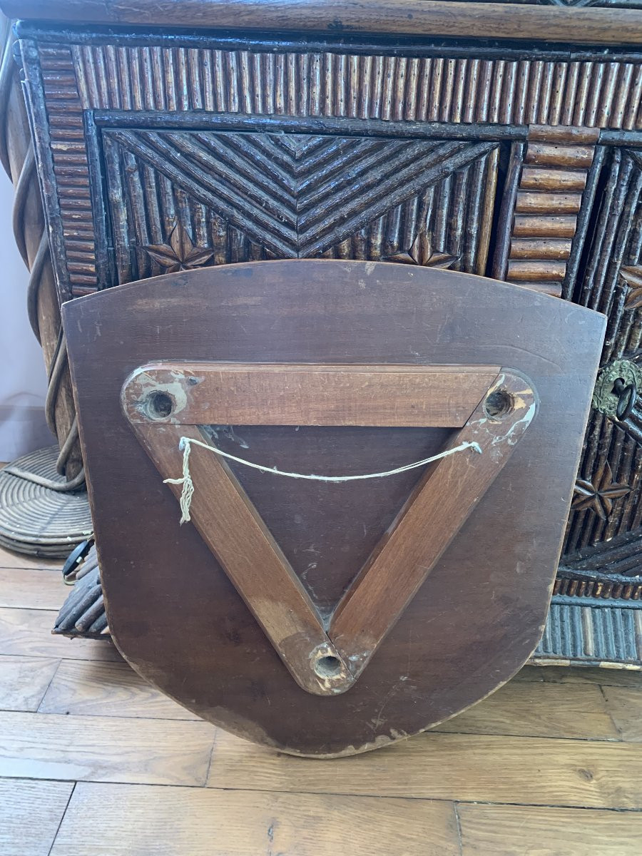 Emile Gallé Tray Table Lorraine Cross Design-photo-7