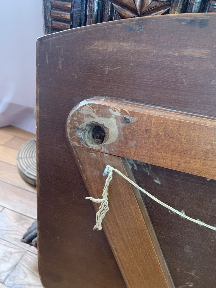 Emile Gallé Tray Table Lorraine Cross Design-photo-8