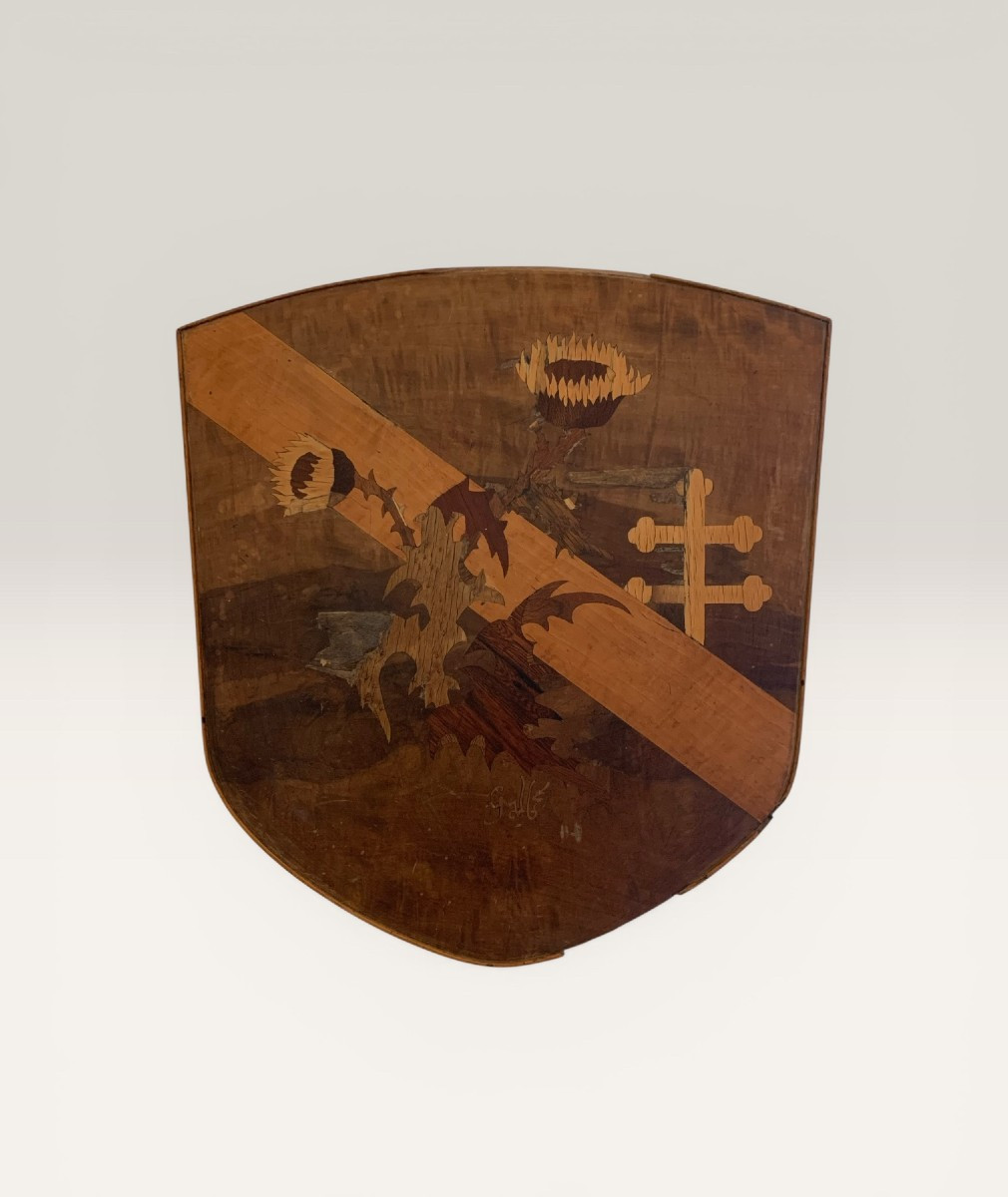 Emile Gallé Tray Table Lorraine Cross Design