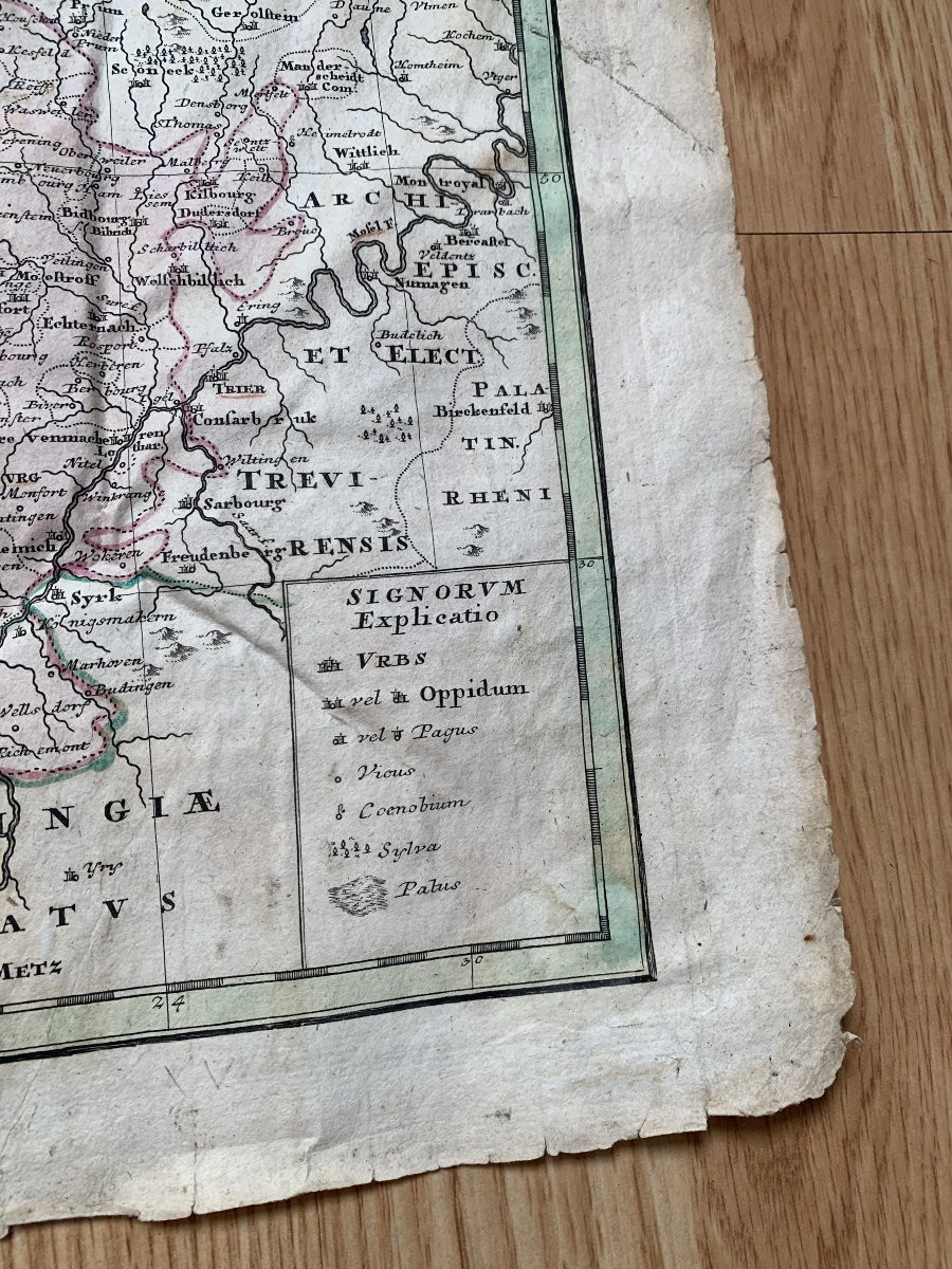 Antique Map Of Catholic Belgium And The 10 Provinces, 1747 By Tobias Maier-photo-3