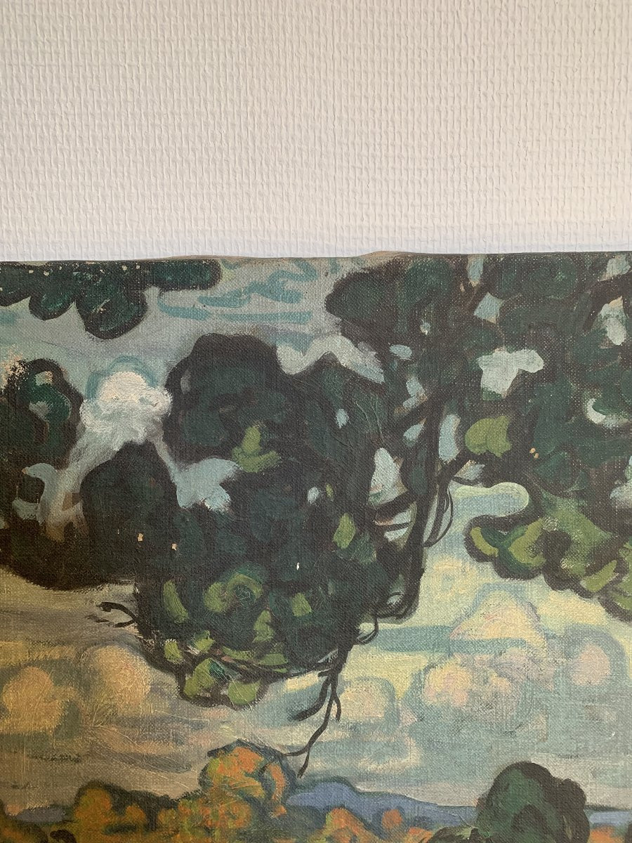 Maurice Chabas (1862-1947) Oil On Canvas-photo-3