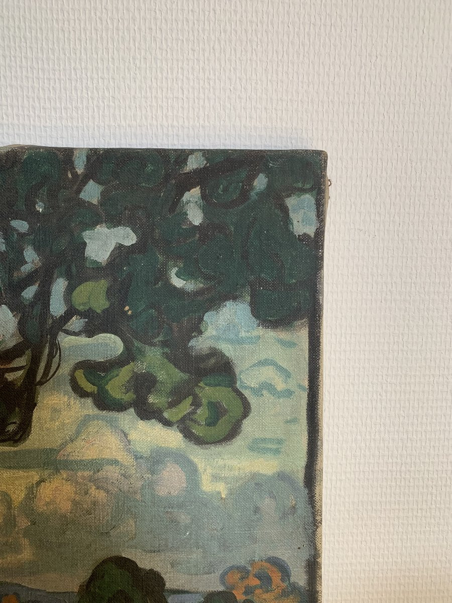 Maurice Chabas (1862-1947) Oil On Canvas-photo-4