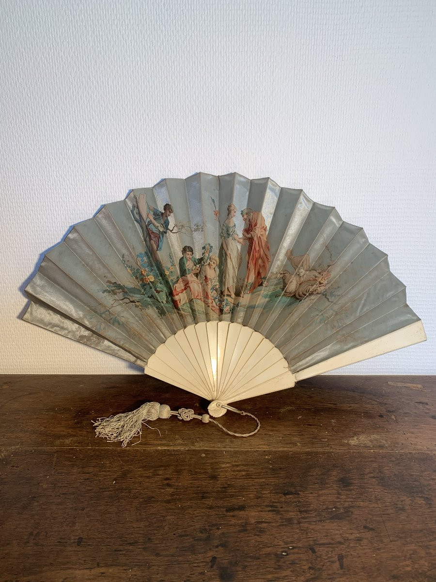 Evantail Antique Lauronce 19th Century-photo-6
