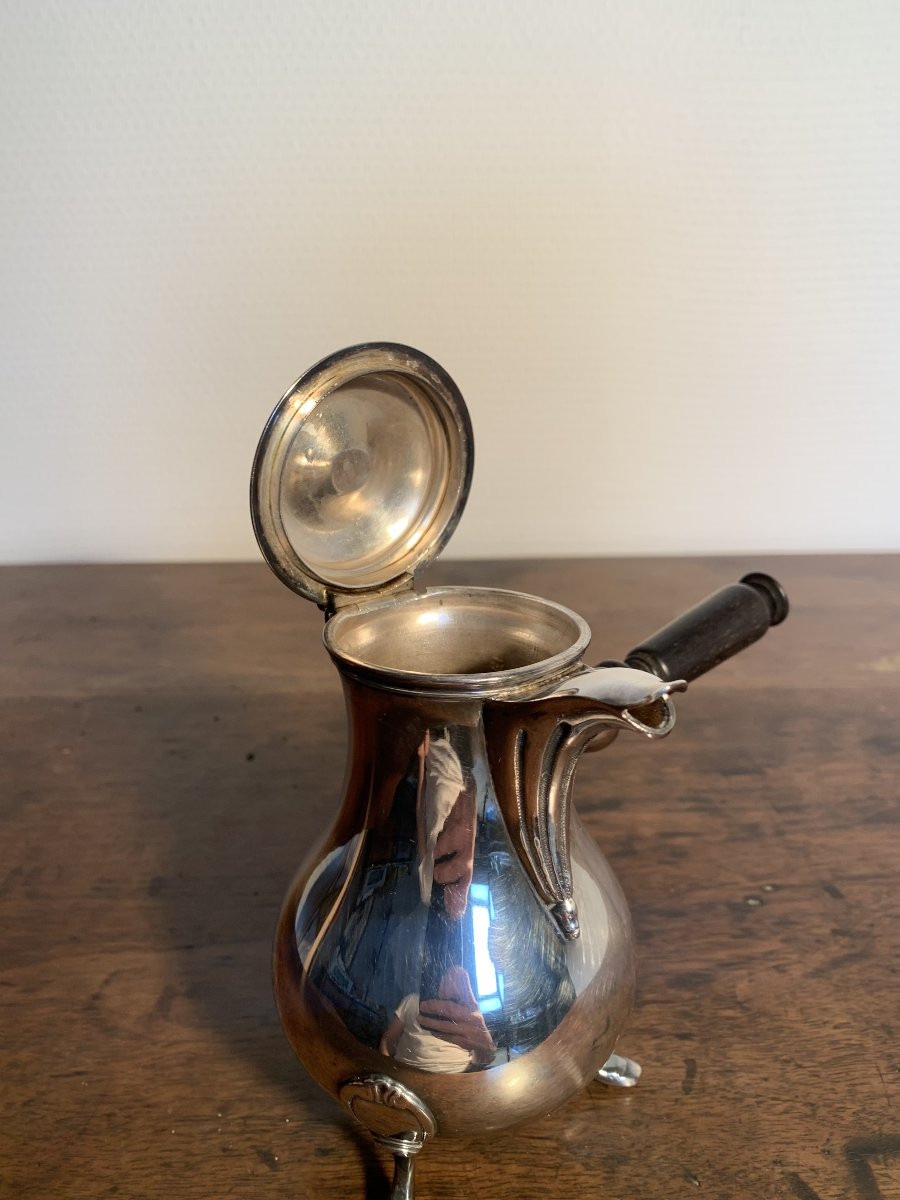 Minerva Sterling Silver Miniature Chocolatière Flamant Fils-photo-3
