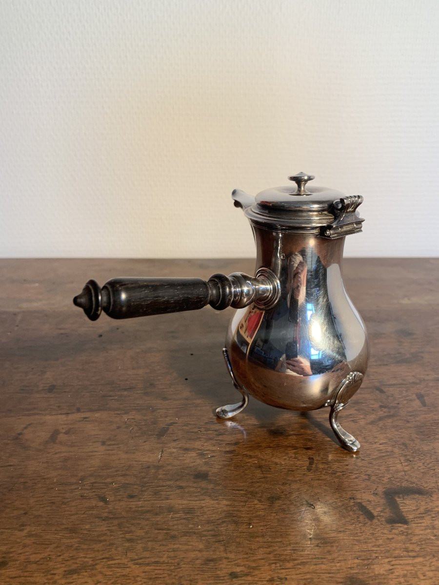 Minerva Sterling Silver Miniature Chocolatière Flamant Fils-photo-1