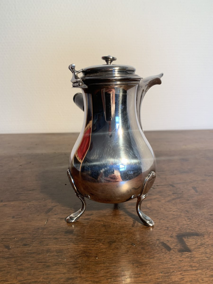 Minerva Sterling Silver Miniature Chocolatière Flamant Fils-photo-6