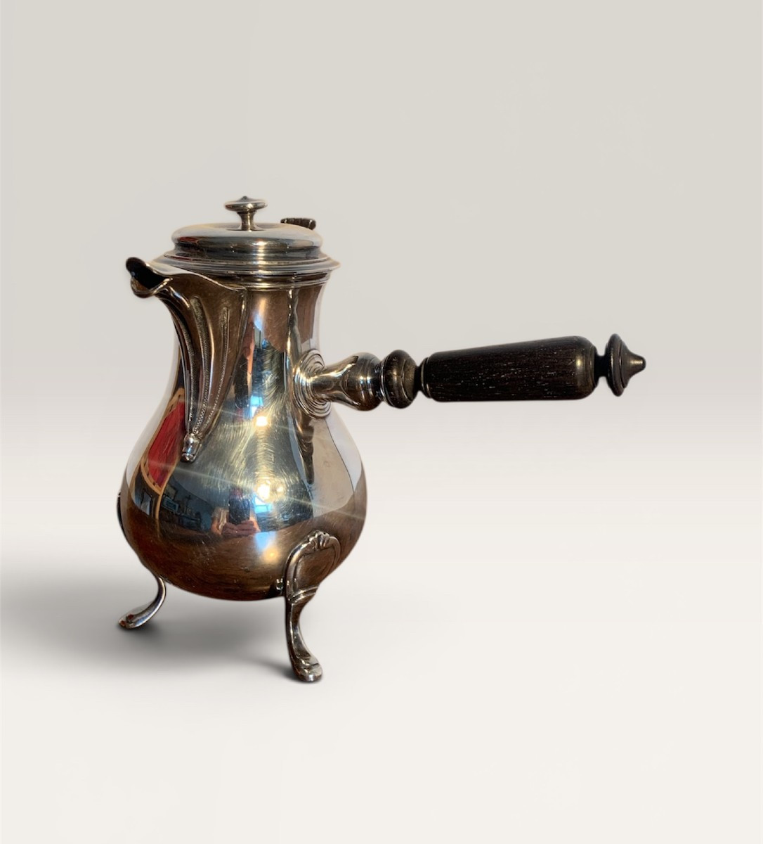 Minerva Sterling Silver Miniature Chocolatière Flamant Fils