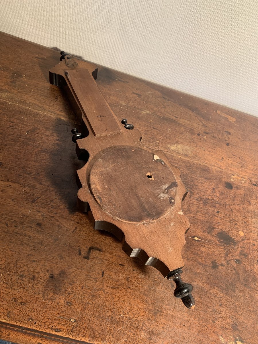 Ancien Baromètre Anéroïde Thermomètre Napoleon III-photo-7