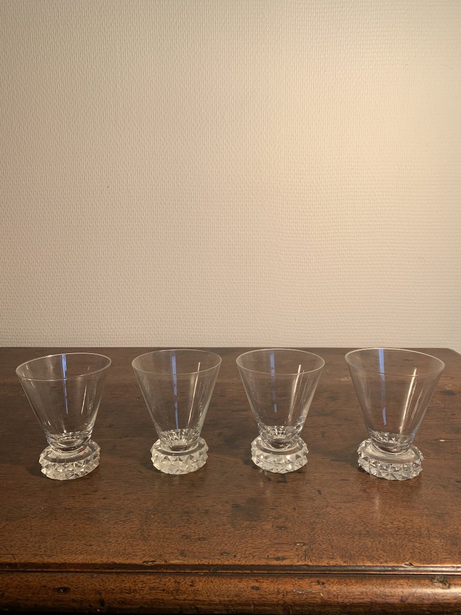 Saint Louis, Verre Cristal à Eau, Modèle Diamant-photo-4