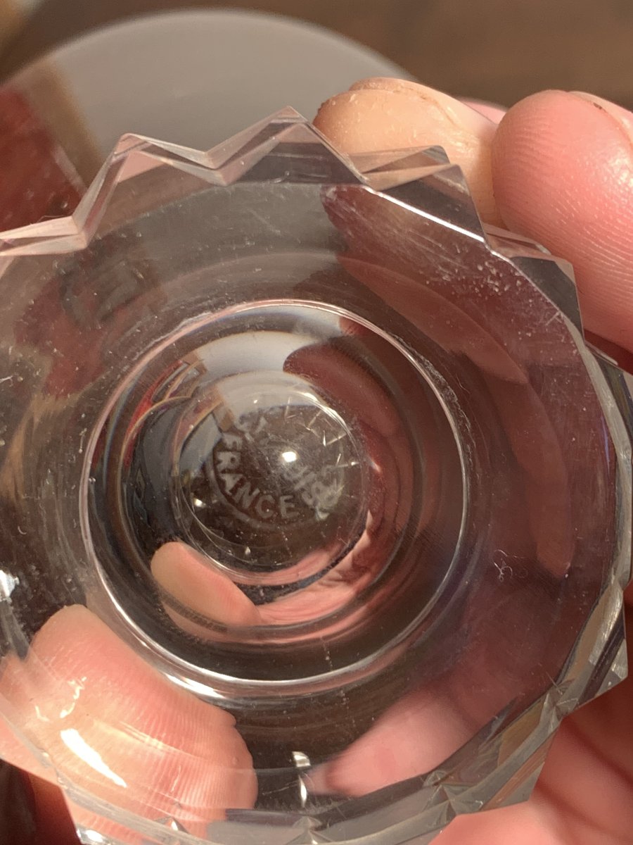 Saint Louis, Verre Cristal à Eau, Modèle Diamant-photo-1